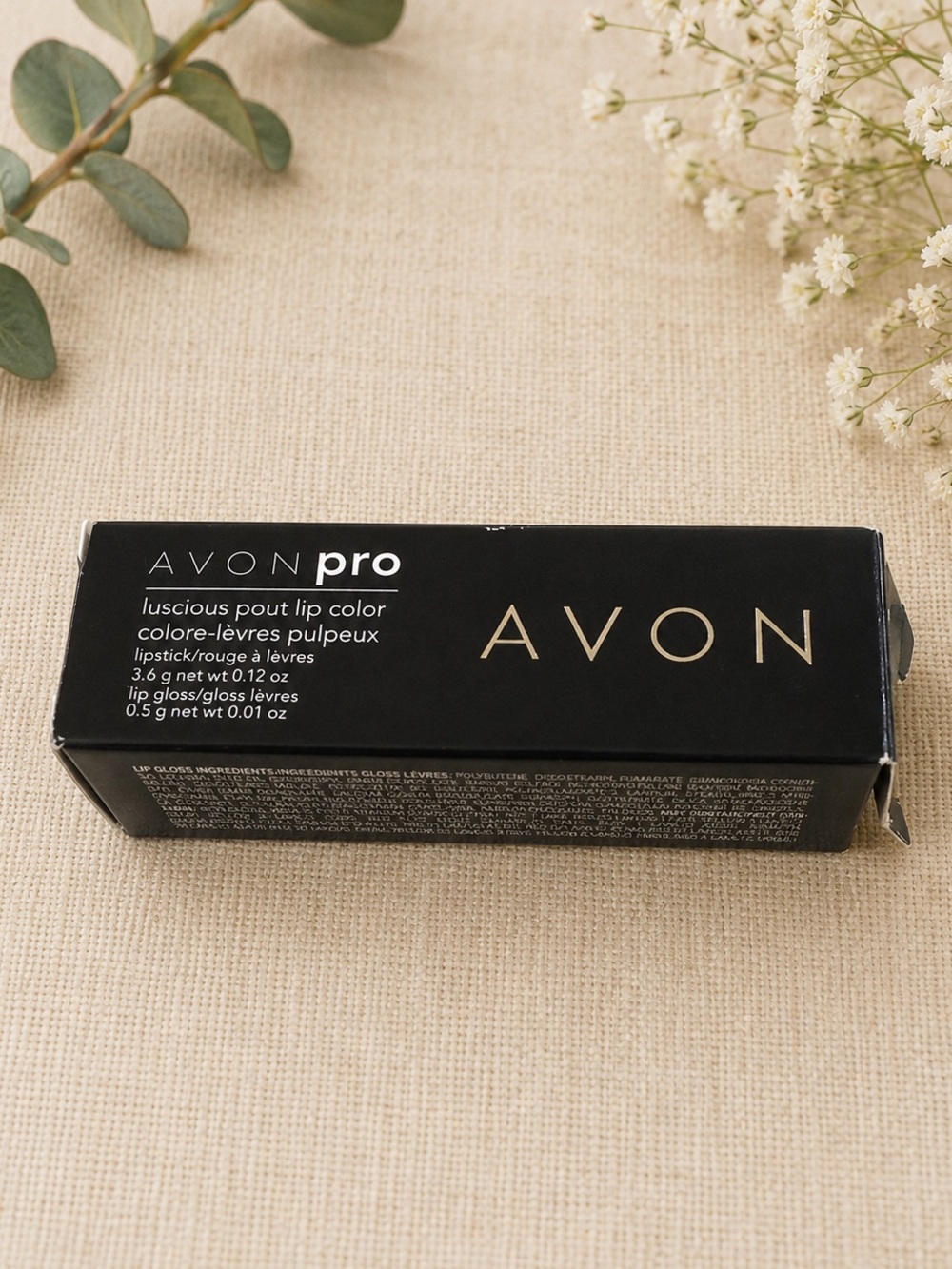 AVON Pro Luscious Pout Lip Color Pumped Up Pink Lipstick & Gloss Duo New - Picture 2 of 9